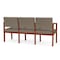 Lesro Lenox 3 Seat Tandem Seating W/ Arms, 65 in W 26 in L 31.5 in H LW3103 - alternate 2